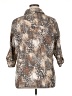 Fred David Animal Print Tan 3/4 Sleeve Blouse Size XL (estimated) - photo 2