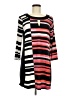 Alfani Stripes Black Casual Dress Size M - photo 1