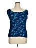 Notations 100% Polyester Blue Sleeveless Blouse Size 1X - photo 1