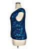 Notations 100% Polyester Blue Sleeveless Blouse Size 1X - photo 5