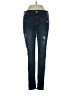 Express Hearts Blue Jeans Size 2 - photo 1