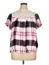 Torrid 100% Rayon Pink Short Sleeve Blouse Size 1X Plus (1) - photo 1
