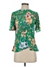 Ann Taylor LOFT 100% Polyester Green Short Sleeve Blouse Size 00 - photo 1