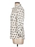 Freebird Animal Print Ivory 3/4 Sleeve Blouse Size L - photo 5