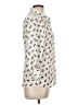 Freebird Animal Print Ivory 3/4 Sleeve Blouse Size L - photo 4