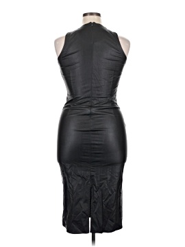chinese dress ladies The Havana Vegan Leather Dress in Black Onyx | L main image 1