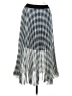 Maje Checkered-gingham Silver Casual Skirt Size Med (2) - photo 1