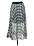 Maje Checkered-gingham Silver Casual Skirt Size Med (2) - photo 2