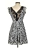 Express Animal Print Gray Casual Dress Size 0 - photo 2