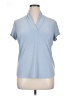 Design Collective Blue Short Sleeve Blouse Size XL - photo 1