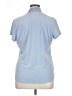 Design Collective Blue Short Sleeve Blouse Size XL - photo 2