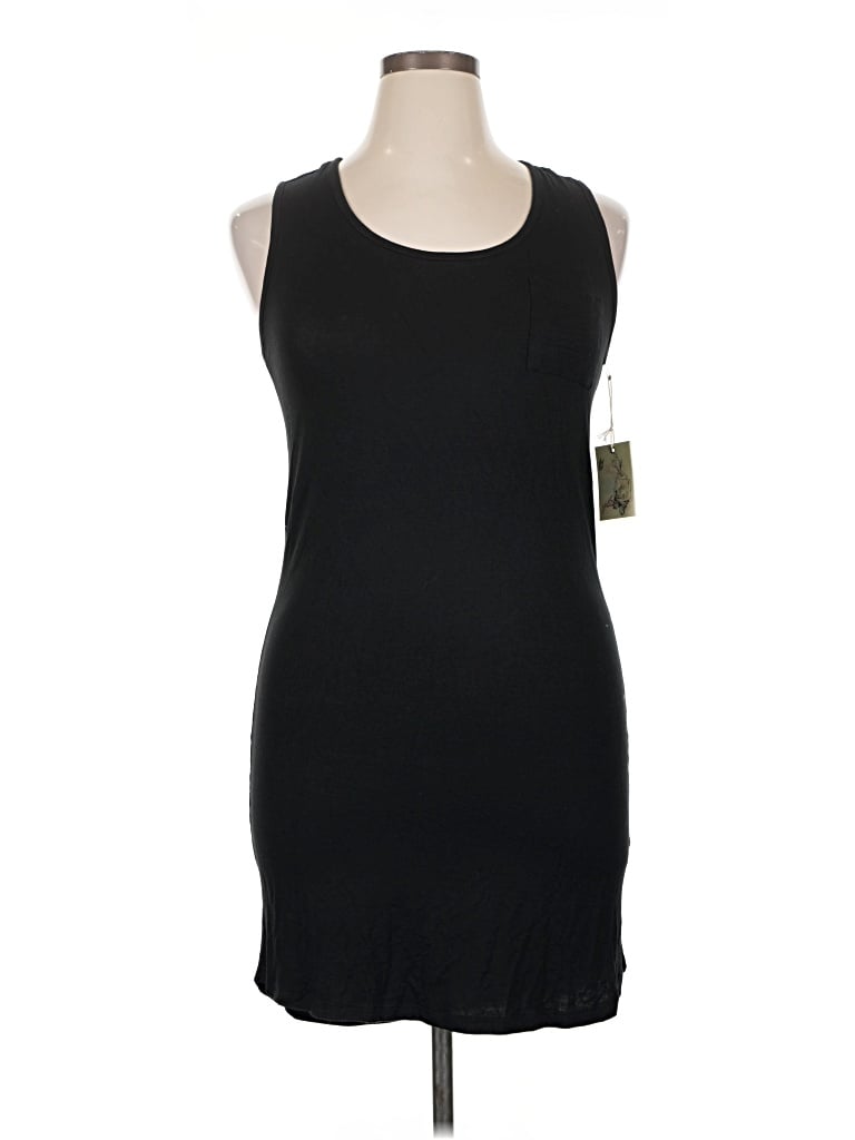 Pre-owned Glitz Sleeveless Top Black Scoop Neck Tops