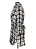 Forever 21 100% Rayon Plaid Gray 3/4 Sleeve Button-Down Shirt Size L - photo 5