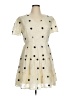 Assorted Brands 100% Polyester Polka Dots Ivory Casual Dress Size 14 - photo 1