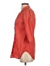 Odille 100% Cotton Orange 3/4 Sleeve Button-Down Shirt Size 2 - photo 5
