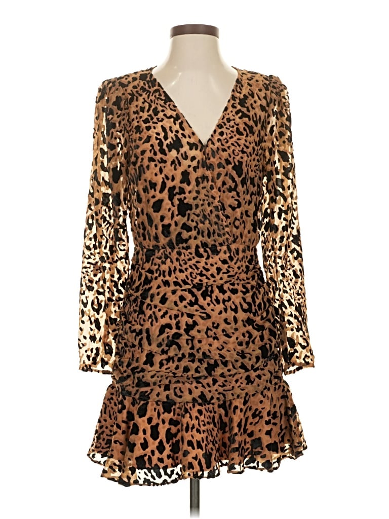 Pre-owned Astr Cocktail Dress In Brown