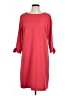 Talbots Outlet Solid Red Casual Dress Size L - photo 1
