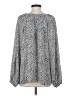 Hayden Silver Gray Long Sleeve Blouse Size S - photo 2