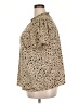Shein Curve Animal Print Tan Short Sleeve Blouse Size 2X - photo 5