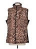 Calvin Klein 100% Polyester Animal Print Brown Vest Size S (estimated) - photo 1