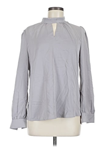 Allegra K Long Sleeve Blouse (view 1)
