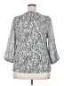 Simply Vera Vera Wang Silver 3/4 Sleeve Blouse Size XXL - photo 2