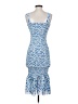 Unbranded Print Blue Cocktail Dress Size S - photo 2