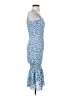 Unbranded Print Blue Cocktail Dress Size S - photo 4