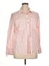 MICHAEL Michael Kors Stripes Pink Long Sleeve Button-Down Shirt Size XL - photo 1
