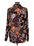 Maurices 100% Polyester Floral Brown Long Sleeve Blouse Size L - photo 2