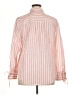 MICHAEL Michael Kors Stripes Pink Long Sleeve Button-Down Shirt Size XL - photo 2