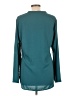 Timeson 100% Polyester Teal Long Sleeve Blouse Size L - photo 2
