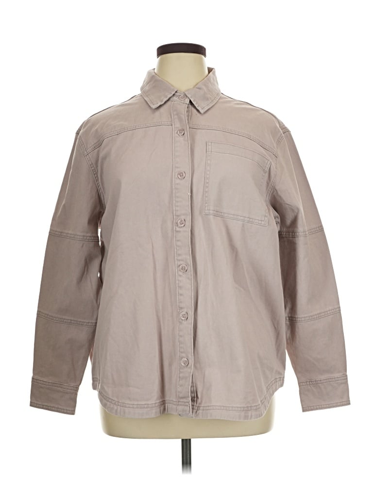 Pre-owned Bagatelle Long Sleeve Button Down Shirt In Tan