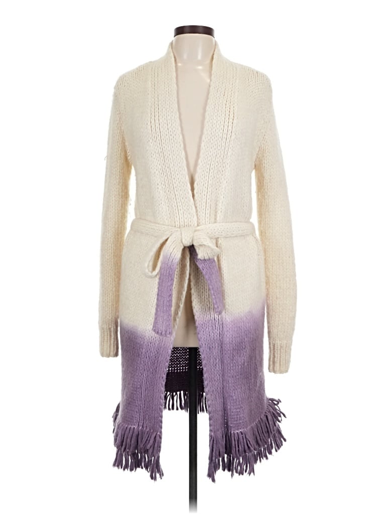 Pre-owned Alejandra Alonso Rojas Cardigan Sweater In Purple
