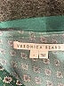 Veronica Beard 100% Silk Paisley Green Silk Skirt Size 4 - photo 4