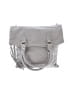 Garnet Hill 100% Leather Solid Gray Leather Satchel One size - photo 1