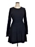Unbranded Solid Black Casual Dress Size XL - photo 1