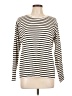 Zara Stripes Ivory Pullover Sweater Size L - photo 1