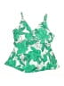 Unbranded Tropical Green Swimsuit Top Size XL (estimated) - photo 1