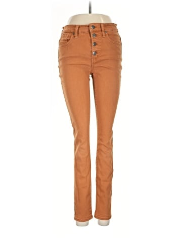 Madewell 9" Mid-Rise Skinny Jeans: Garment-Dyed Button-Front Edition (view 1)
