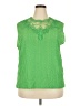 Assorted Brands 100% Polyester Green Sleeveless Blouse Size XXL - photo 1