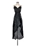 Express 100% Polyester Metallic Gray Cocktail Dress Size S - photo 1