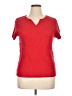Christopher & Banks Red Short Sleeve Top Size XL - photo 1