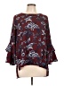 Gibson 100% Polyester Burgundy 3/4 Sleeve Blouse Size L - photo 1