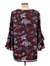 Gibson 100% Polyester Burgundy 3/4 Sleeve Blouse Size L - photo 2