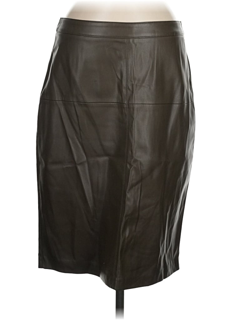 Pre-owned Mng Faux Leather Skirt In Brown
