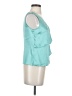 Talbots 100% Silk Teal Sleeveless Silk Top Size 2 (petite) - photo 4