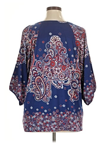 MULTIPLES 3/4 Sleeve Blouse (view 2)