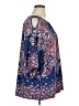 MULTIPLES Paisley Blue 3/4 Sleeve Blouse Size 1X - photo 4