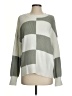 Jessica Simpson Checkered-gingham Green Pullover Sweater Size S - photo 1